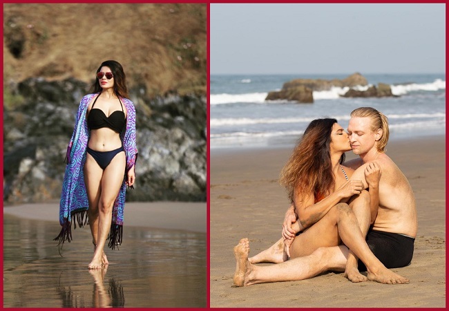 Aashka Goradia alluring beach pictures with husband Brent Goble