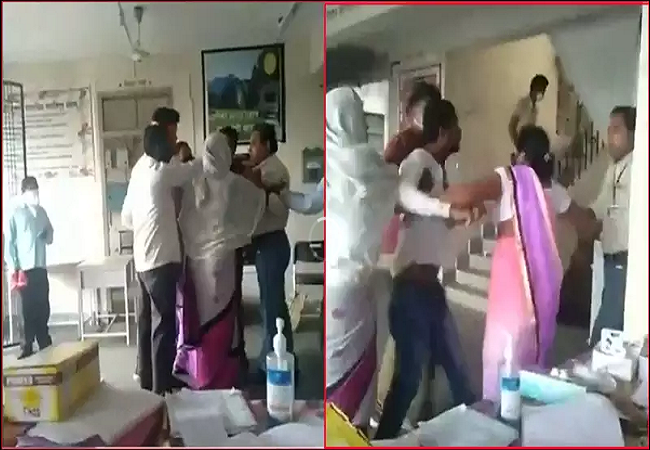 Maharashtra: Man assaults doctor after Covid-19 test report, caught on camera