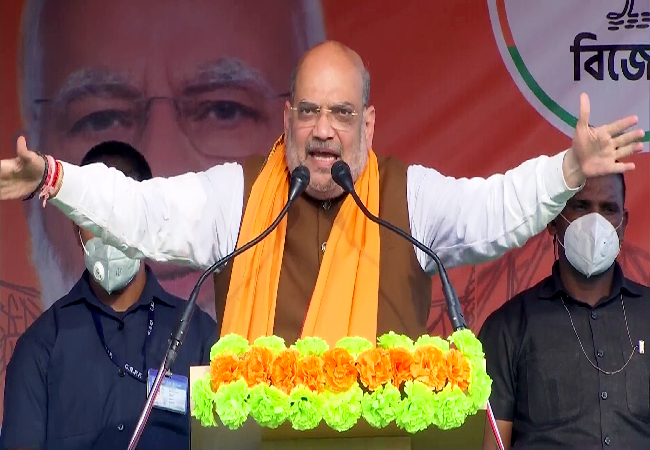 ‘BJP with 122 seats is way ahead of Mamata didi’: Amit Shah in Purba Bardhaman