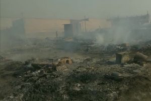 Noida Bahlolpur slum fire: 2 children dead, around 150 shanties gutted in fire