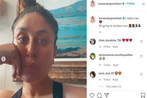 Kareena Kapoor says she needs a ‘tan’ as she posts stunning pre-workout selfies