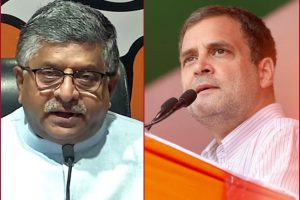 Ravi Shankar Prasad says Rahul Gandhi’s decision to cancel rallies over COVID an ‘alibi’ in the face of defeat