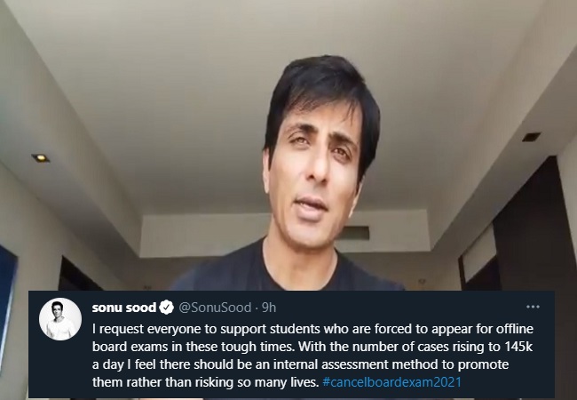 #cancelboardexam2021 trends on Twitter, Sonu Sood reacts
