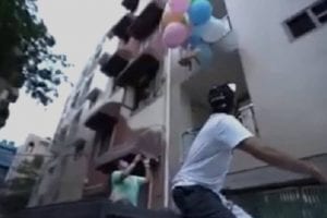 Delhi YouTuber ties dog to helium balloons, lets it ‘fly’ in air, apprehended (VIDEO)
