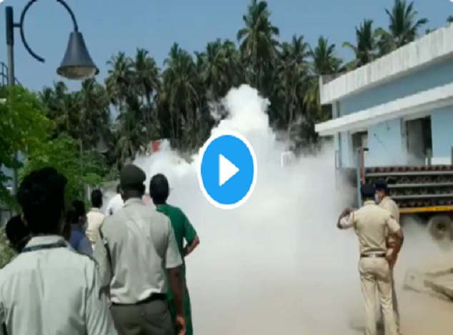 Medical oxygen leaks from tanker at South Goa hospital, chaos caught on camera (VIDEO)