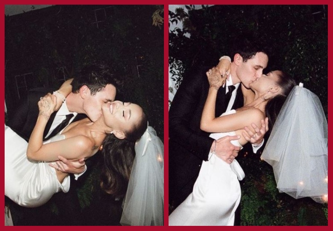 American singer-songwriter Ariana Grande shares adorable glimpses from her wedding day