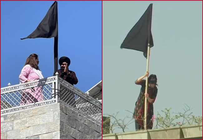 Punjab MLA Navjot Singh Sidhu puts up black flag at his residence in support of protesting farmers