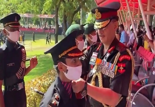 Pulwama martyr Major Dhoundiyal's wife joins Indian Army to serve the country