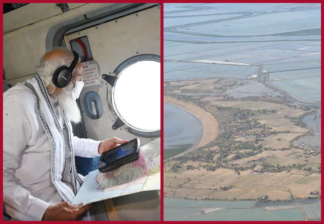 Cyclone Tauktae: PM Modi conducts aerial survey of the areas of Gujarat and Diu