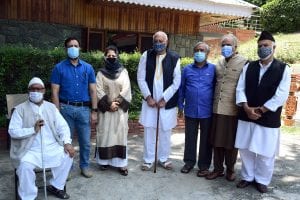 Jammu and Kashmir: Meeting of People’s Alliance for Gupkar Declaration at Dr. Farooq Abdullah’s residence in Srinagar | See Pics