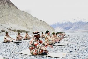 International Yoga Day: ITBP personnel perform Yoga at an altitude of 15,000 ft in Ladakh | See Pics