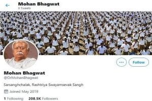 Twitter removes verified blue tick from RSS chief Mohan Bhagwat’s handle