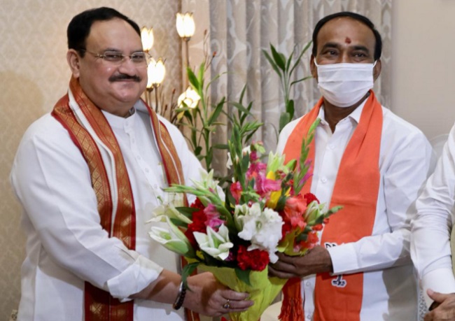 Etala Rajender, ex-Telangana minister joins BJP
