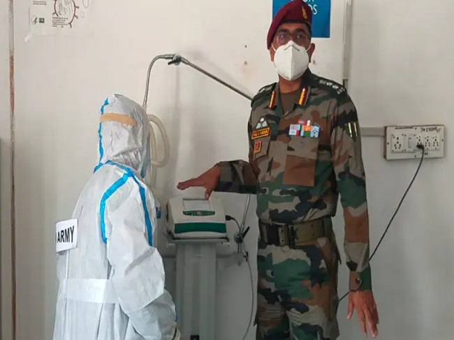 J&K - Covid hospital set up by Army -
