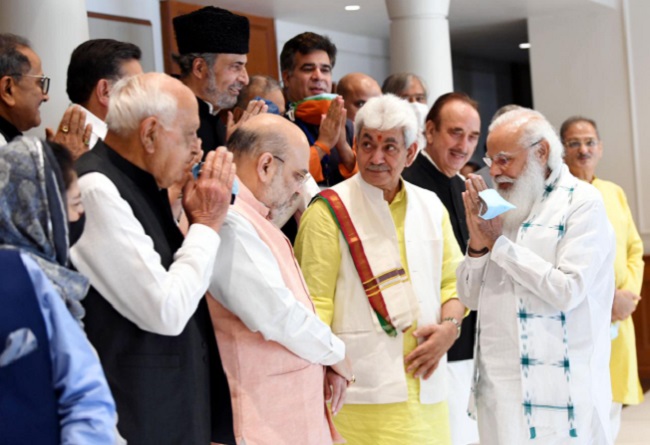 Jammu & Kashmir - all party meet with PM Modis
