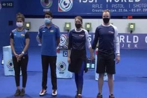 Shooting World Cup: Manu Bhaker, Saurabh Chaudhary win silver in 10m Air Pistol Mixed team event