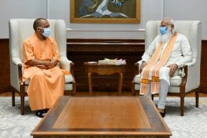UP CM Yogi Adityanath meets PM Narendra Modi
