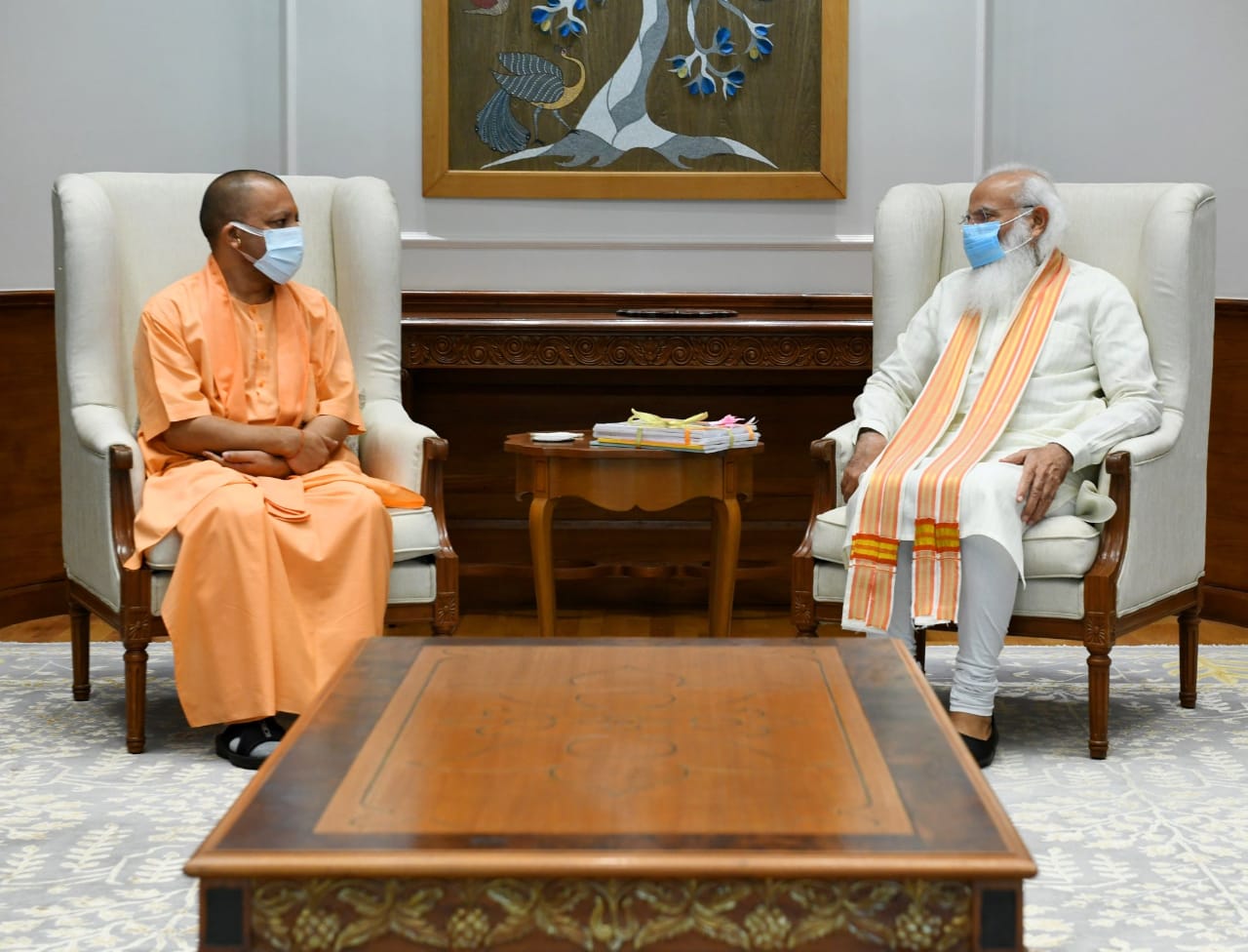 UP CM Yogi Adityanath meets PM Narendra Modi