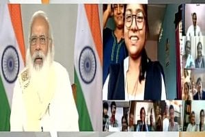 PM Modi holds surprise interactive session with Class 12 students