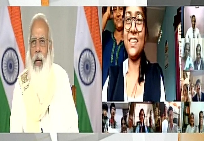 PM Modi holds surprise interactive session with Class 12 students