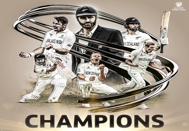 New Zealand beat India by 8 Wickets to clinch inaugural World Test Championship Title