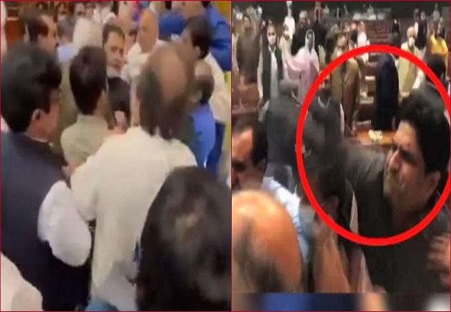 Pakistani lawmakers get abusive, come to blows in National Assembly (VIDEO)