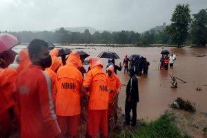 NDRF team carries rescue, relief operations Maharashtra’s Chiplun; IMD issues red alert for 6 districts
