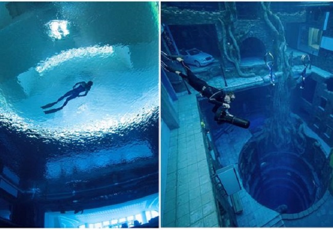 WATCH: Dubai opens world’s deepest pool with underwater mall, restaurants and entire film city