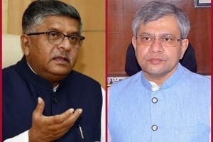 Ravi Shankar Prasad greets IT Minister Ashwini Vaishnaw for firmly reiterating that new rules are “empowering”