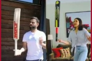 SWAG! Anushka Sharma does Taka Tak Bat Balance challenge with Virat Kohli (Video)