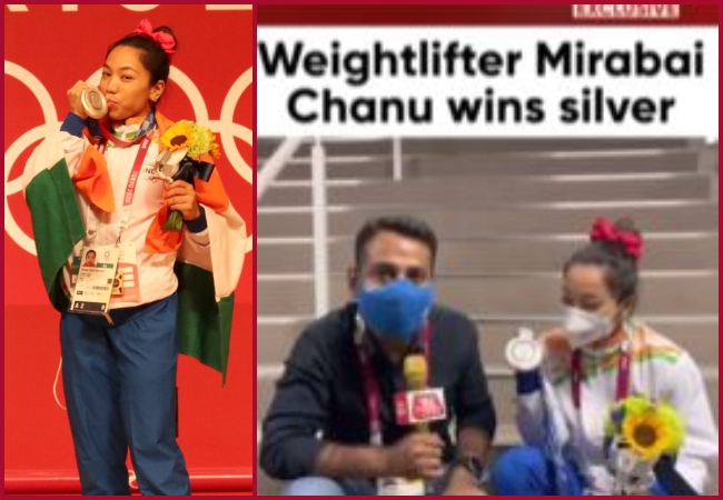 Tokyo Olympics: Mirabai Chanu bags Silver in Weightlifting, Reporter asks her to sing-gets THIS reply (VIDEO)