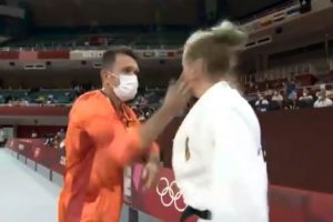 Olympics: Coach shakes & slaps Judo athlete before her bout, sport lovers shell-shocked (VIDEO)