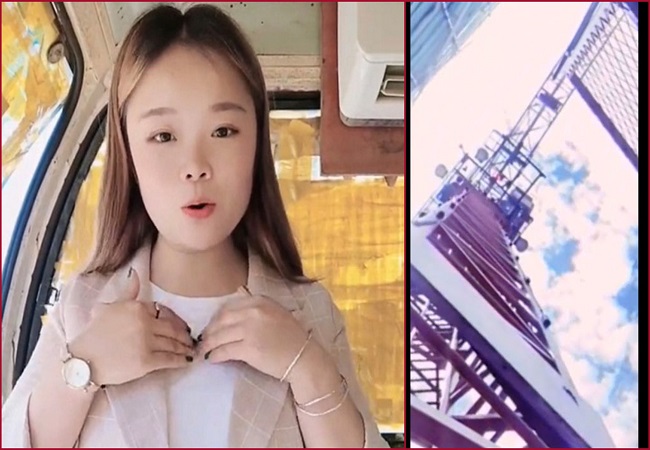 Chinese TikTok Star Xiao Qiumei fall to death from 160-Foot Crane while recording livestream, Video goes viral