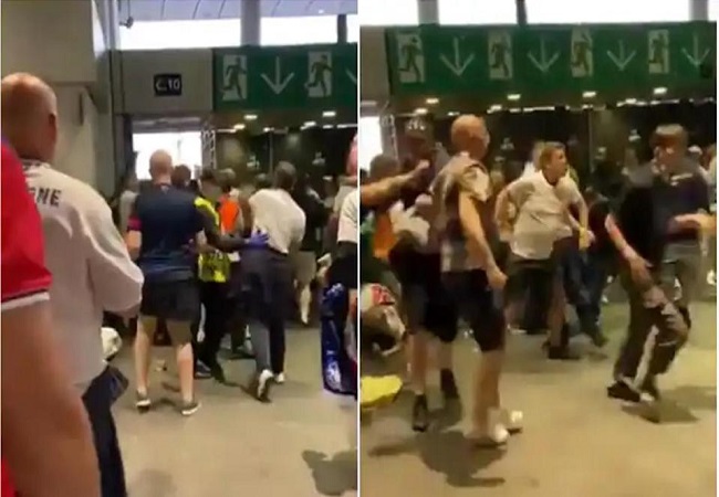 English fans create mayhem, attack Italian fans, hurl racial abuse on players, vandalise flag (VIDEO)