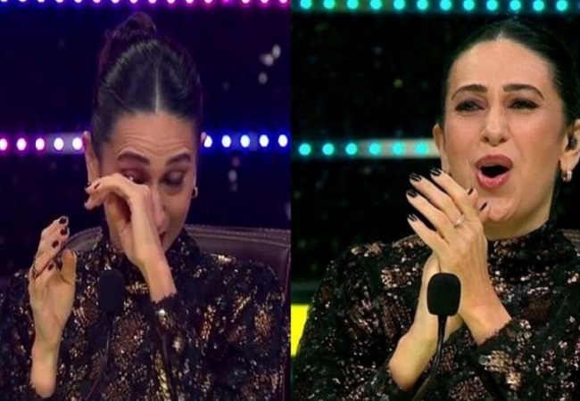 Karishma Kapoor cries on the set of Super dancer 4, watch the heart-warming  moment here: