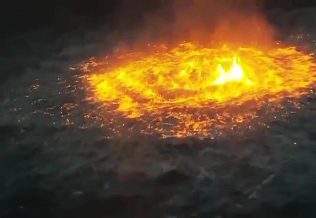 gulf of mexico fire video