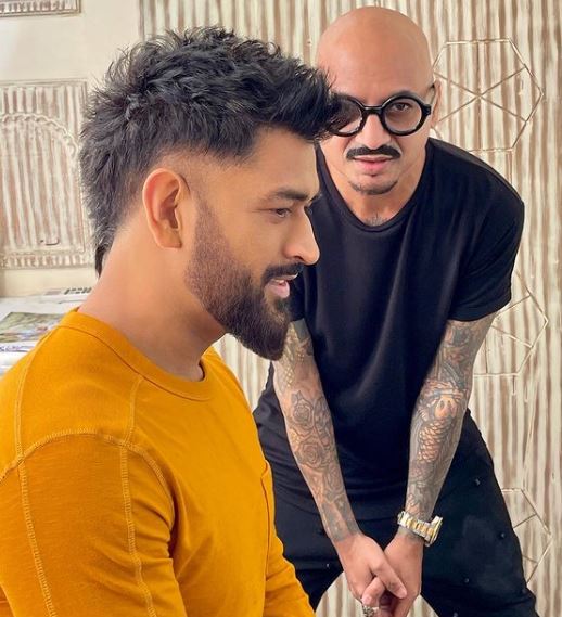 ms dhoni new look