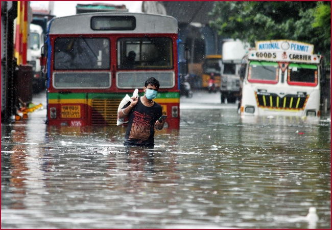 Mumbai Rains: Waterlogging disrupts train and bus services