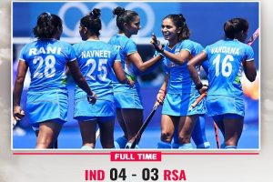 Vandana Katariya’s hat-trick helps India beat South Africa 4-3