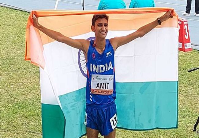 Amit Khatri wins silver medal in Men’s 10,000 m race walk at World Athletics U20 Championship