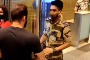 CISF officer stops Salman Khan at airport for security check, officer’s unfazed attitude wins praise (VIDEO)