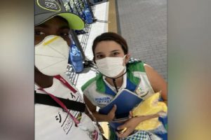 Jamaican athlete almost missed his gold medal, his ‘thanksgiving’ video to Olympics volunteer is viral