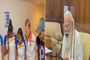 PM Modi speaks to Indian Women’s hockey team, lauds their performance in Olympics (VIDEO)