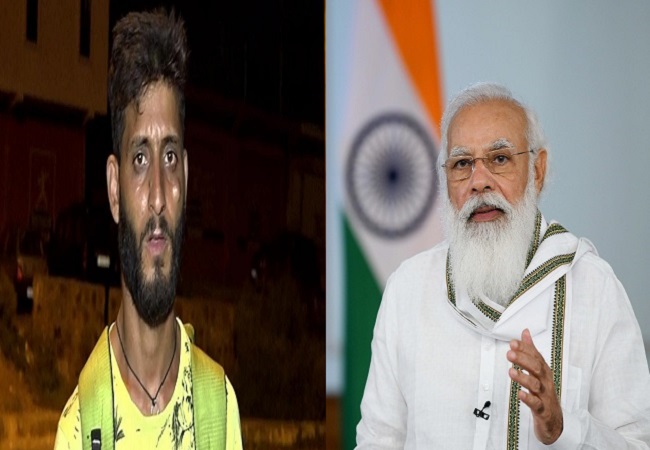 ‘On-foot’ journey to meet PM Modi: Kashmiri youth Faheem Nazir begins 900 km trek to Delhi