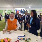 PV Sindhu with the promised ice cream