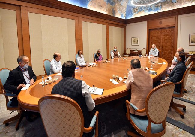 PM Modi - cabinet meet on security