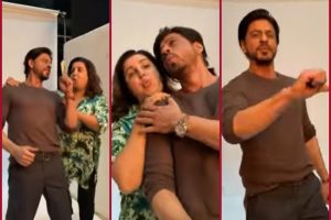 Shah Rukh Khan, Farah Khan recreate ‘Main Hoon Na’ moment