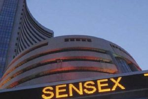 Equity indices open in red, Sensex down by 46 points