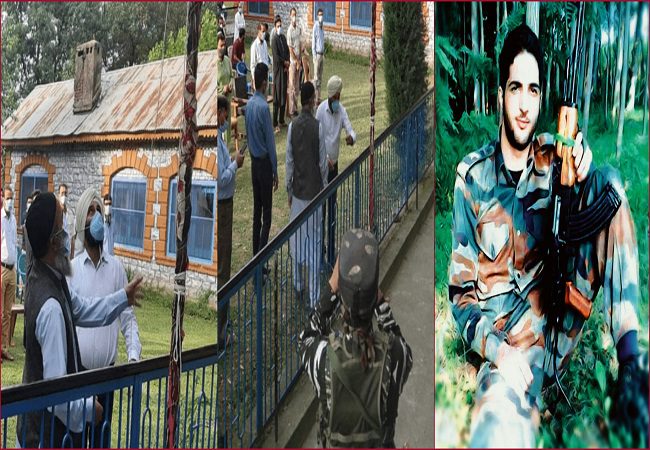 Hizbul terrorist Burhan Wani’s father hoists tricolour in Kashmir’s Tral (VIDEO)