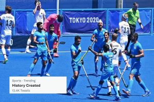 #Historycreated trends after Indian Men’s Hockey team wins bronze after 41 years at Tokyo Olympics